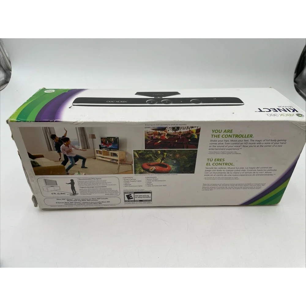 X-BOX KINECT 360 NYCO Sensor w/Power Supply/Cables /Manual Gently Used
